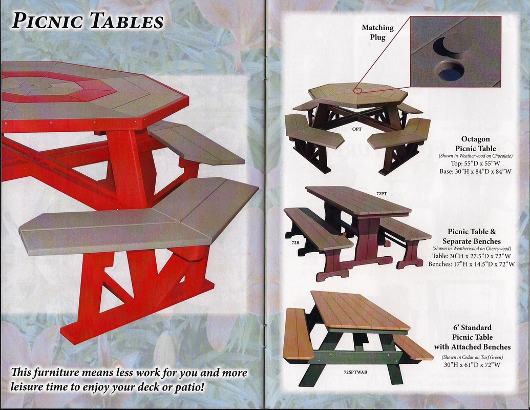 poly-furniture picnic tables